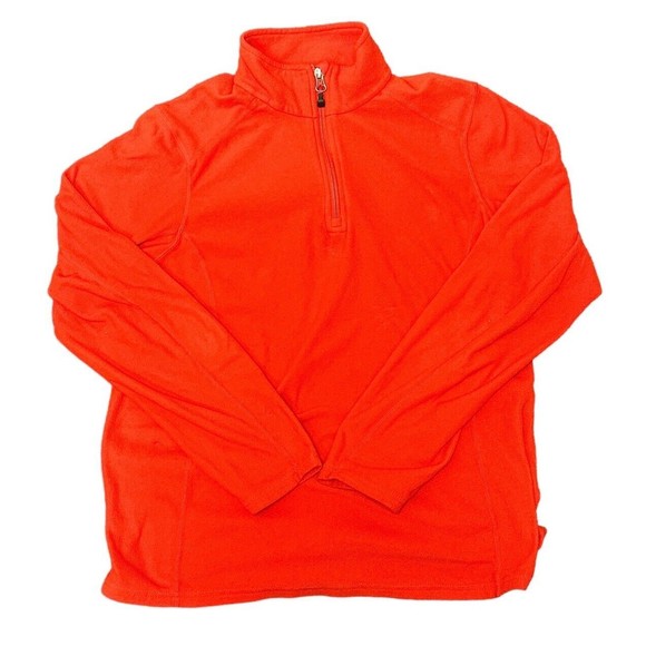 Eastern Mountain Sports  Orange‎ Fire 1/4 Zip Unisex Med EUC - Picture 1 of 4